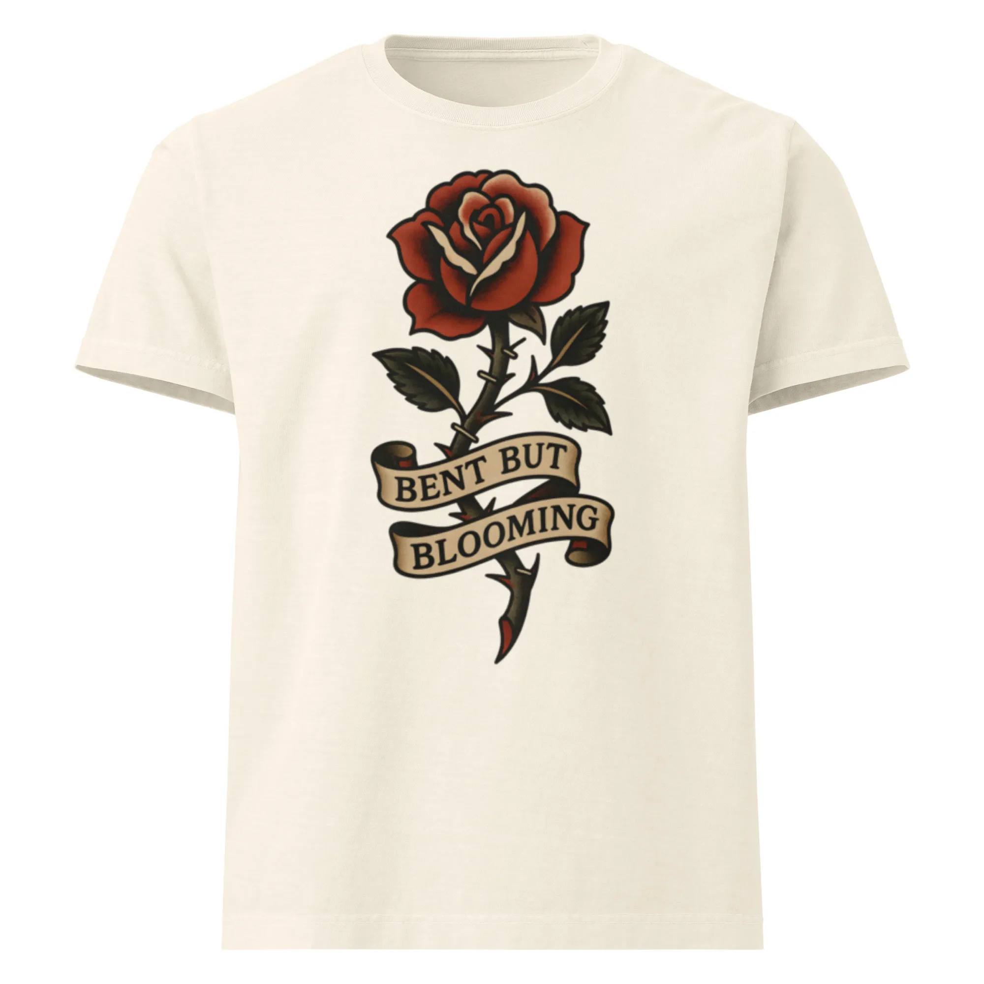 Bent But Blooming T-Shirt Front